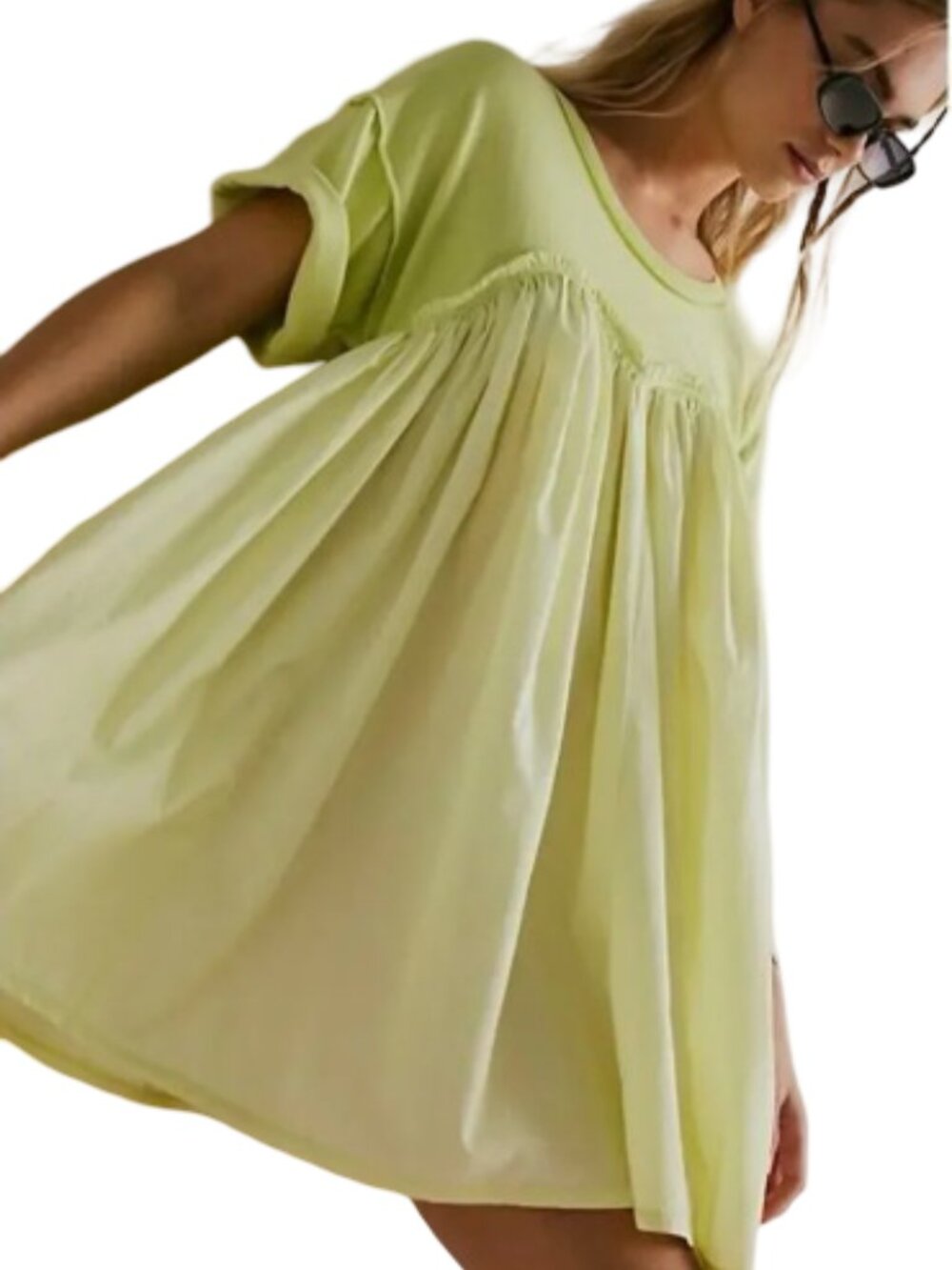 Free People Catalina Dress Mini Length Lighting Bolt Relaxed Fit Size XL NWT NEW